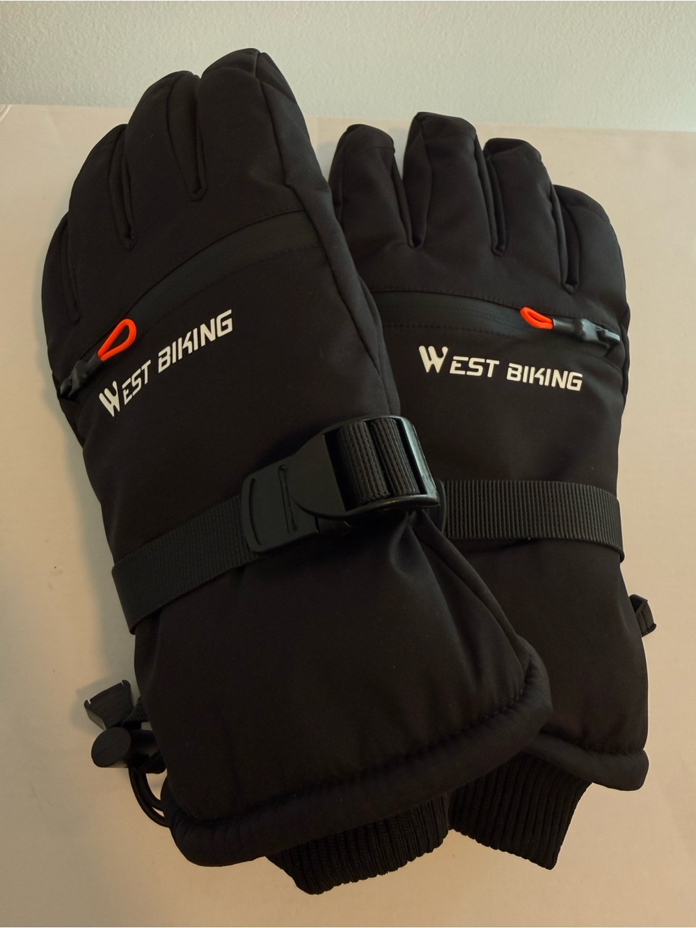 West Biking Men’s Black Insulated Winter Size Medium Gloves New #Lux-E